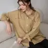 Hariza Shirt Kode L123-2 Khaki - Image 3