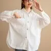 Hariza Shirt Kode L123-2 Broken White - Image 2