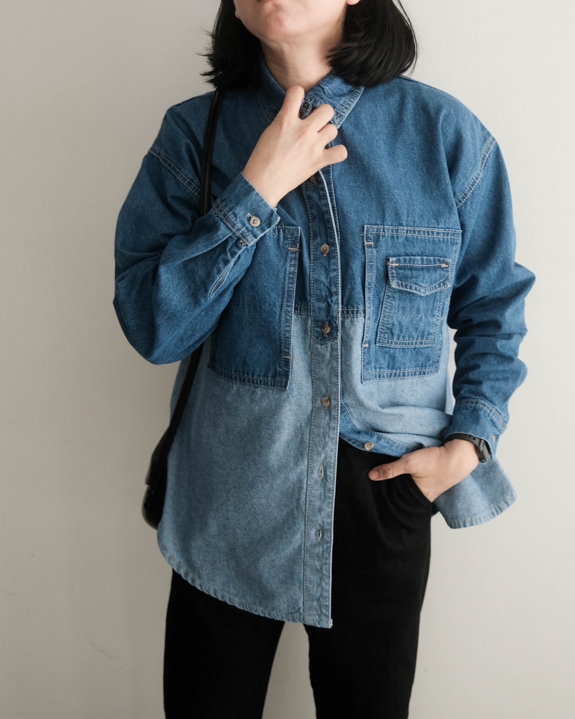 Ileana Denim Shirt Kode Lm4352 Dark Blue - Image 2