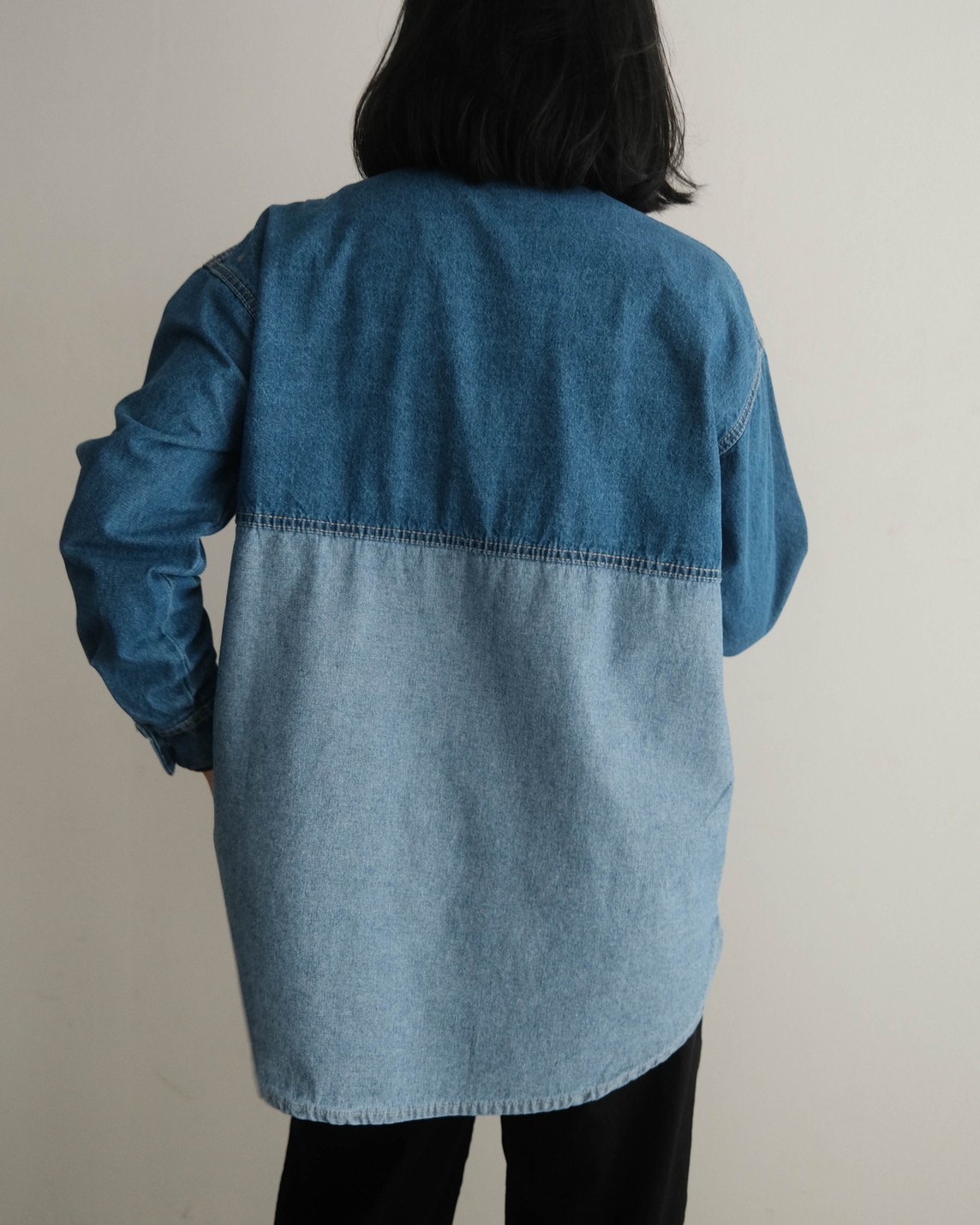 Ileana Denim Shirt Kode Lm4352 Dark Blue - Image 4