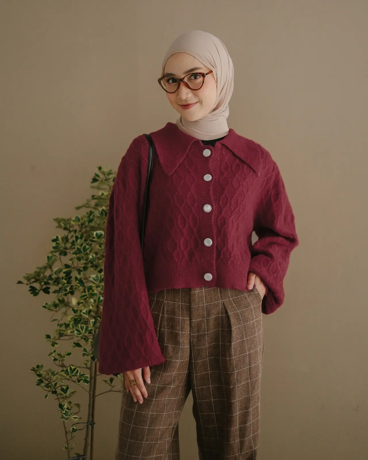 Irelyn Cardigan Maroon