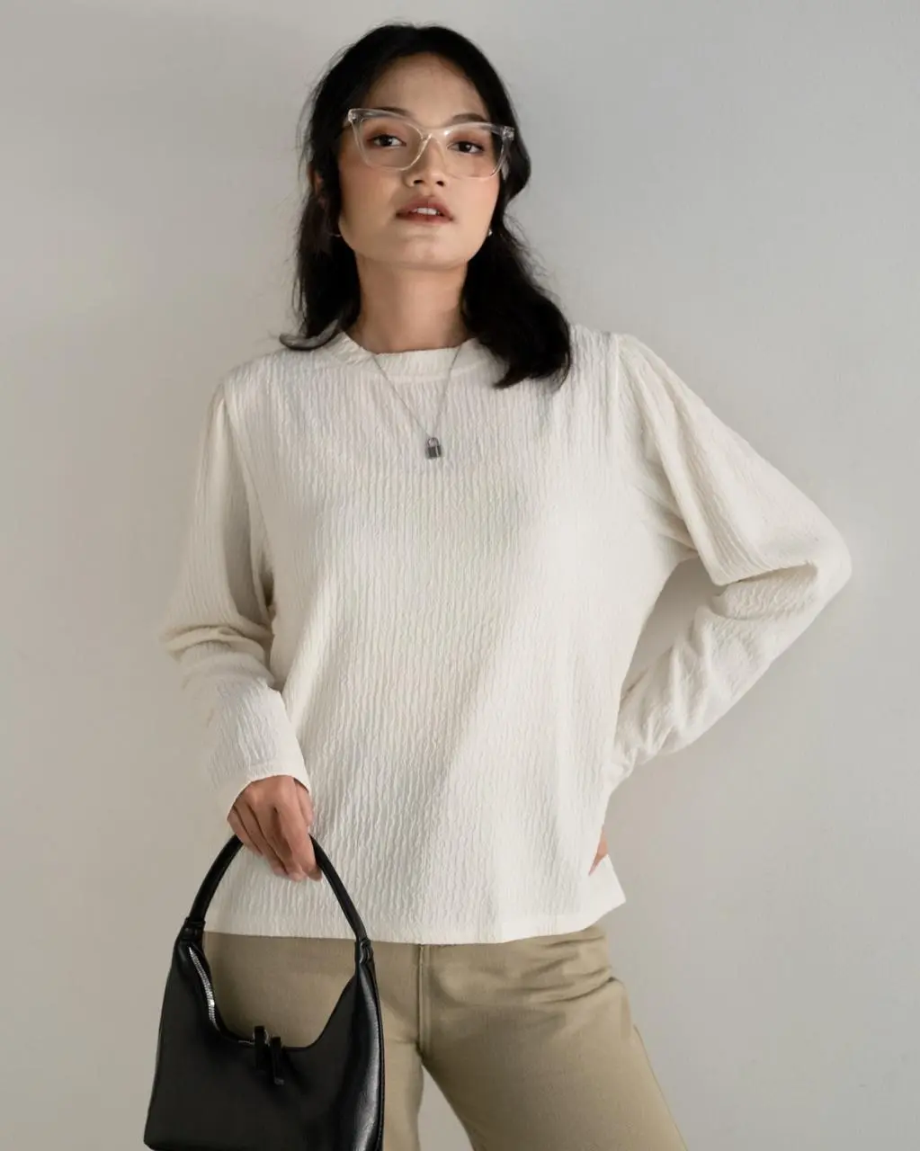 Janele Longsleeve Kode 983 Beige - Image 3