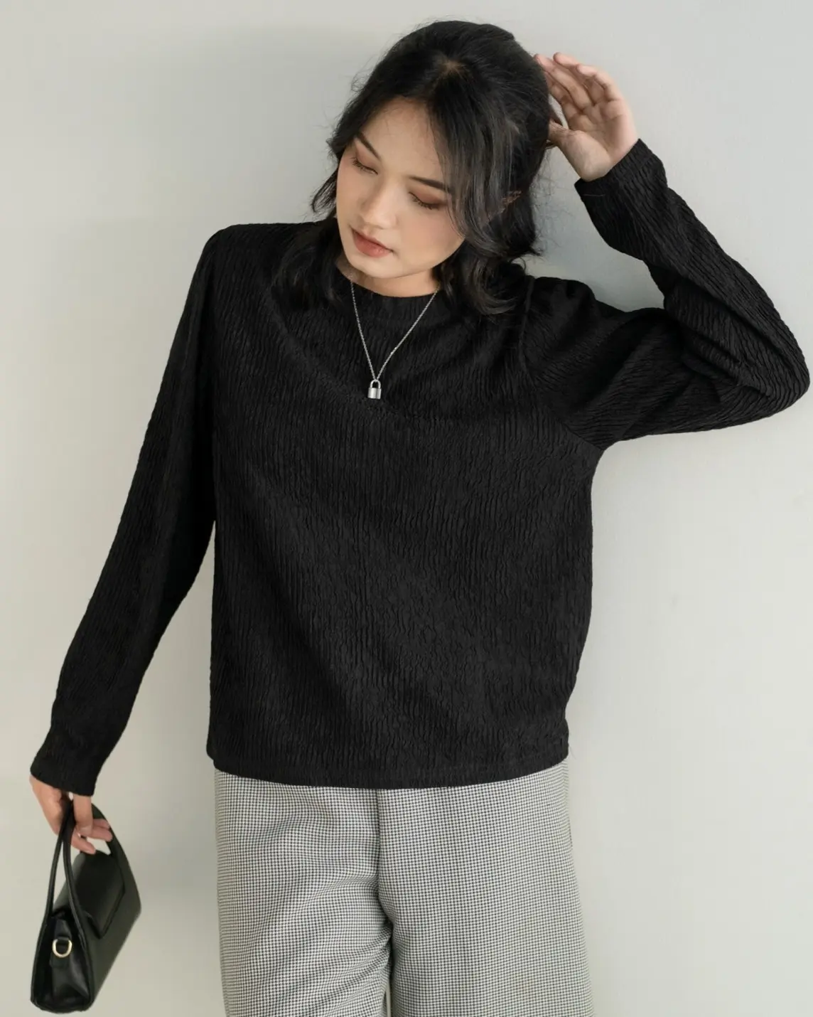 Janele Longsleeve Kode 983 Black - Image 2