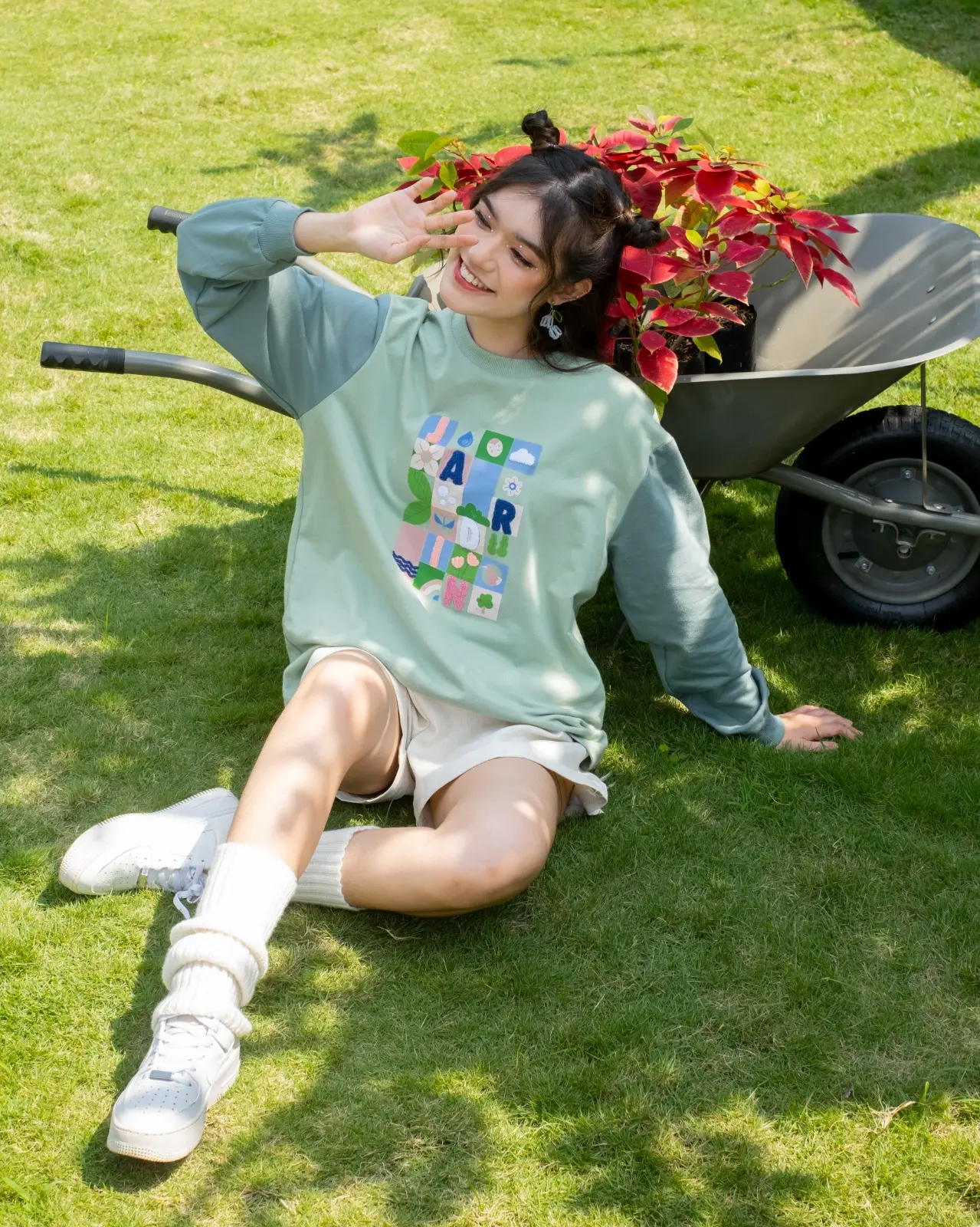 Jardin Aggie Sweater Sage Green - Image 3