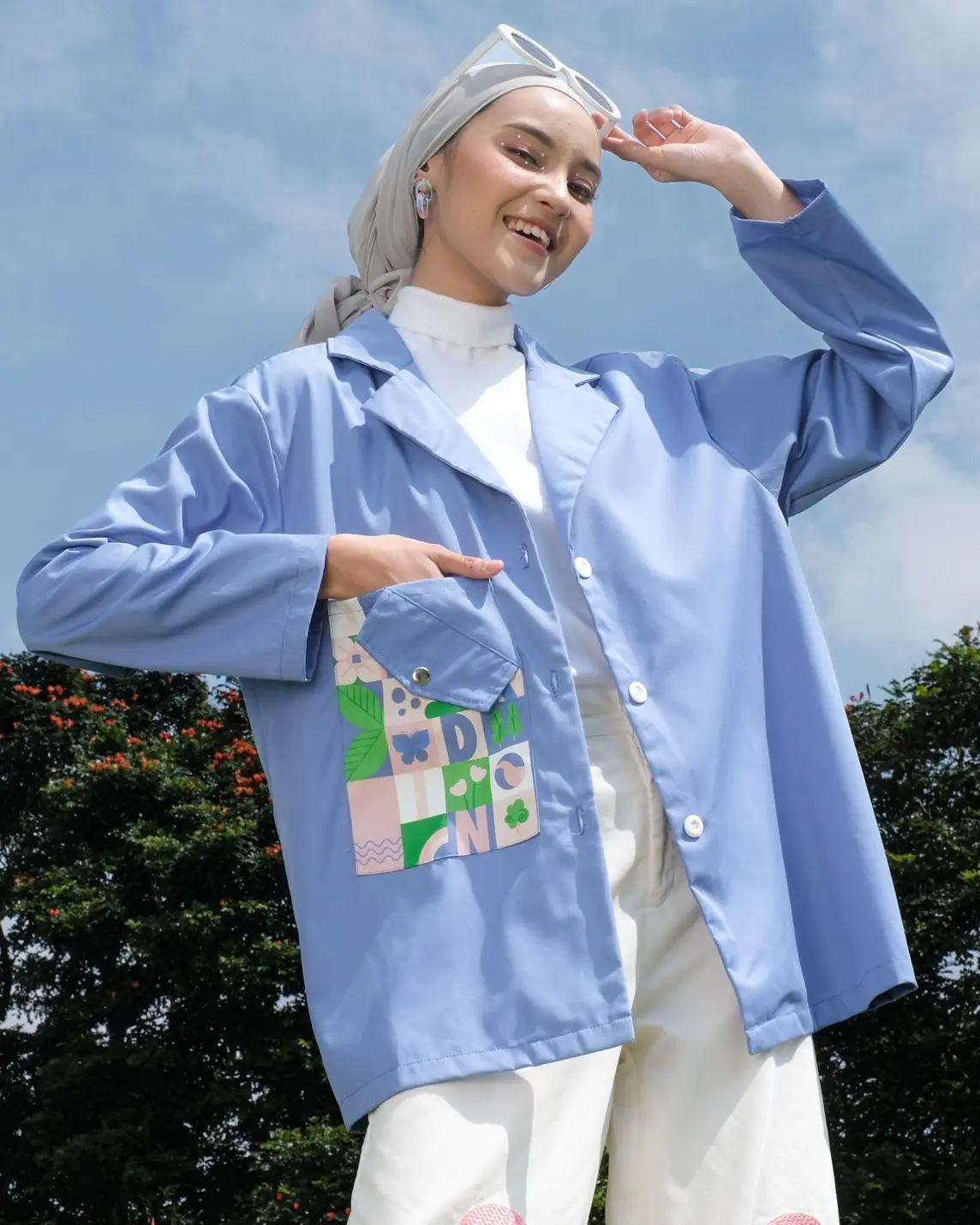 Jardin Roca Blazer Blue - Image 2
