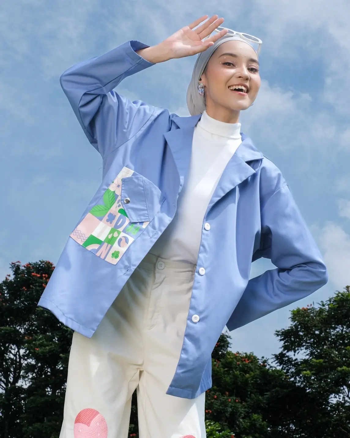 Jardin Roca Blazer Blue - Image 3