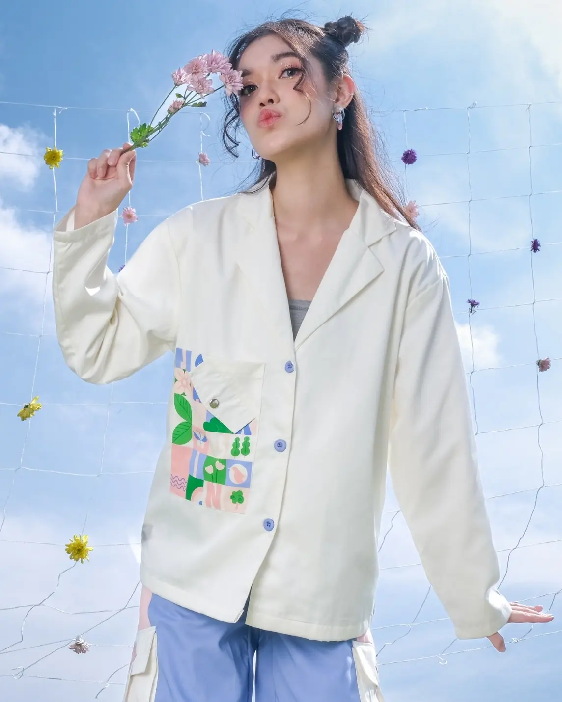 Jardin Roca Blazer Broken White