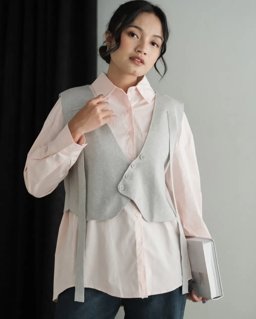 Jolie Shirt Kode 63 Dusty Pink