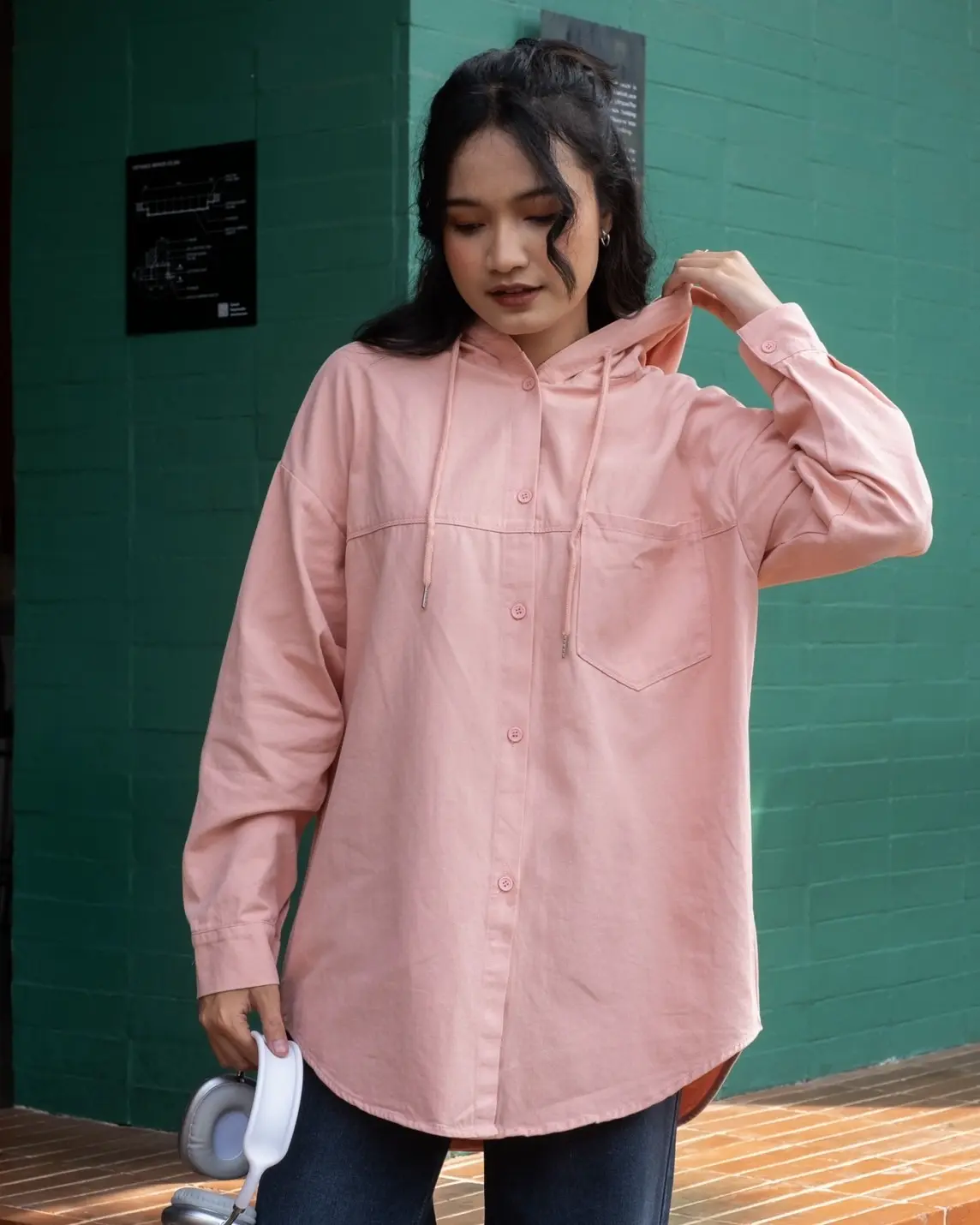 Kaisya Hoodie Shirt Kode 808-1 Pink