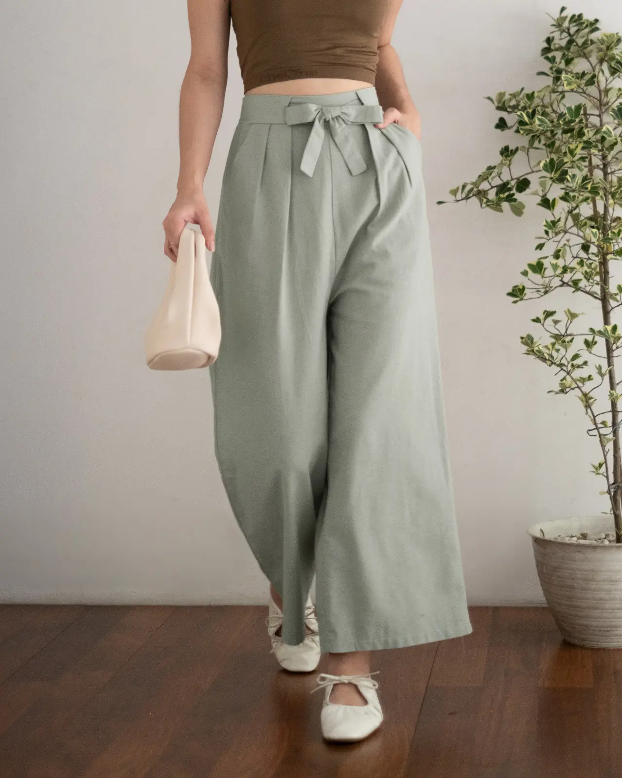 Kaniel Cullote Pants Kode 2106 Sage Green - Image 2