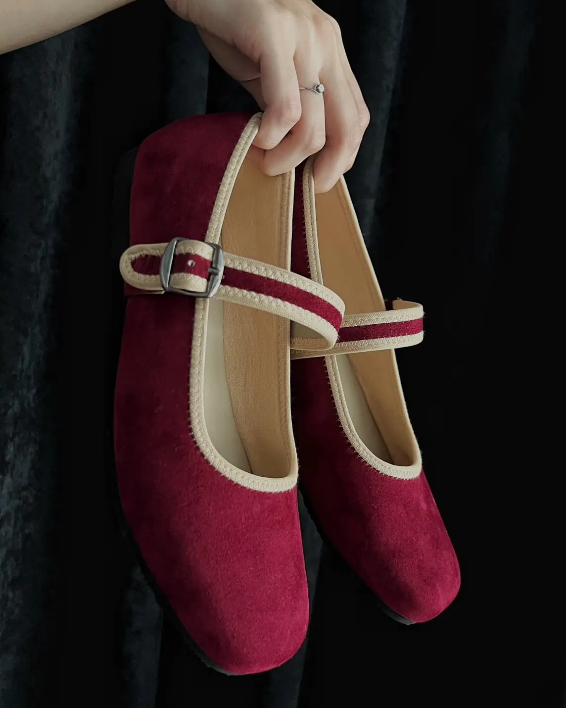 Keera Flatshoes Maroon - Image 2