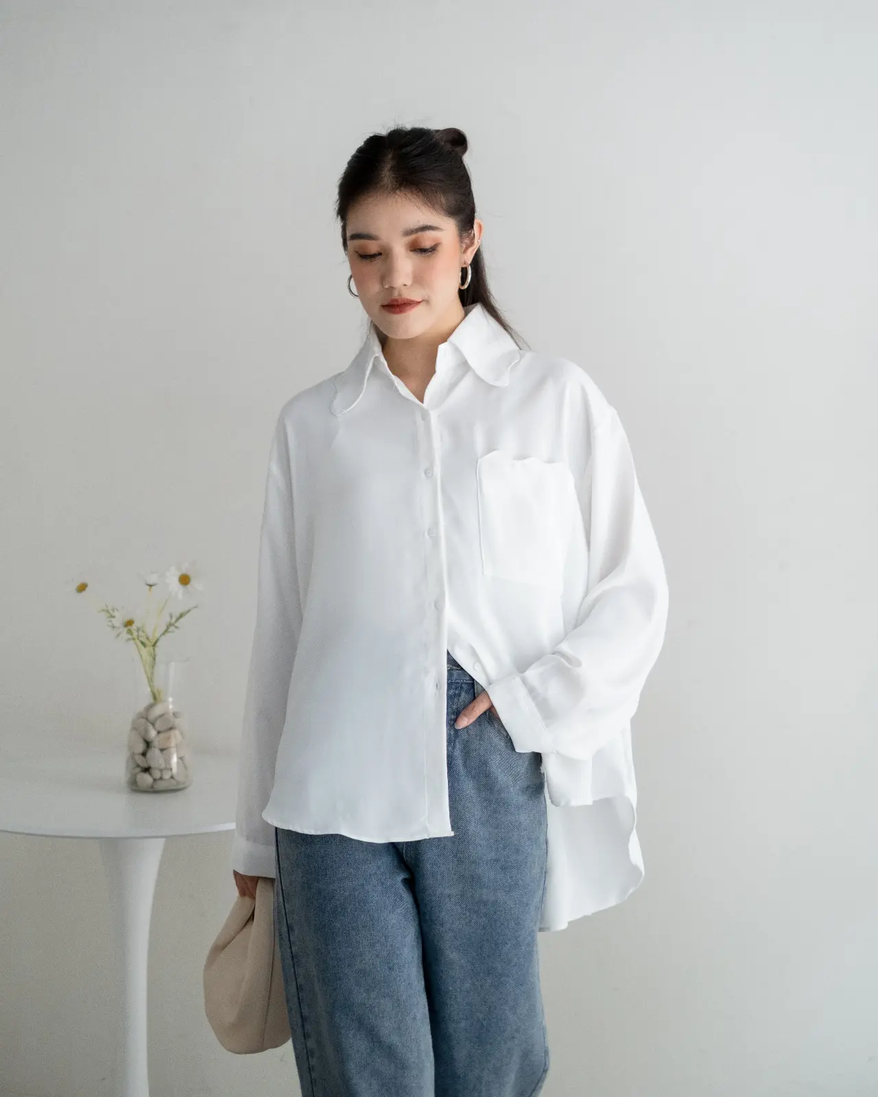 Khaliza Shirt Kode 28025 Broken White - Image 2