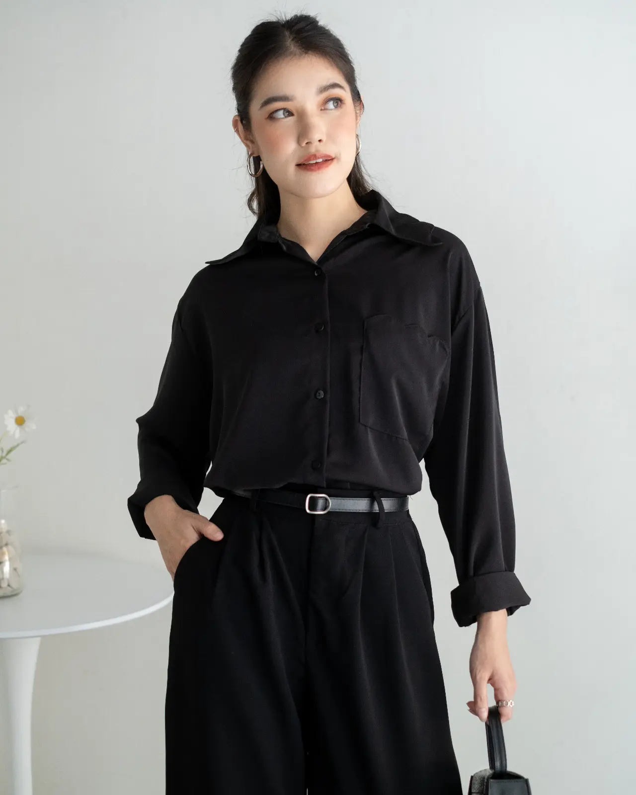 Khaliza Shirt Kode 28025 Black