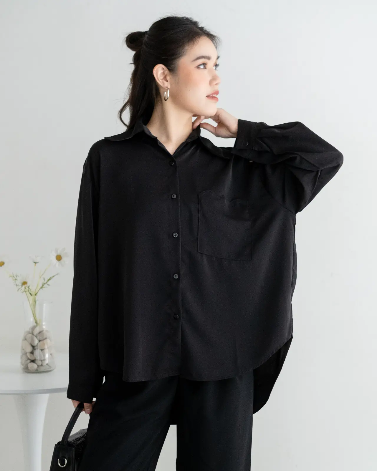 Khaliza Shirt Kode 28025 Black - Image 2