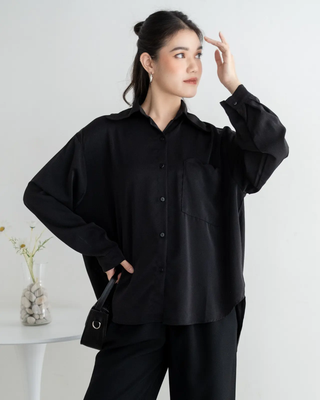 Khaliza Shirt Kode 28025 Black - Image 3