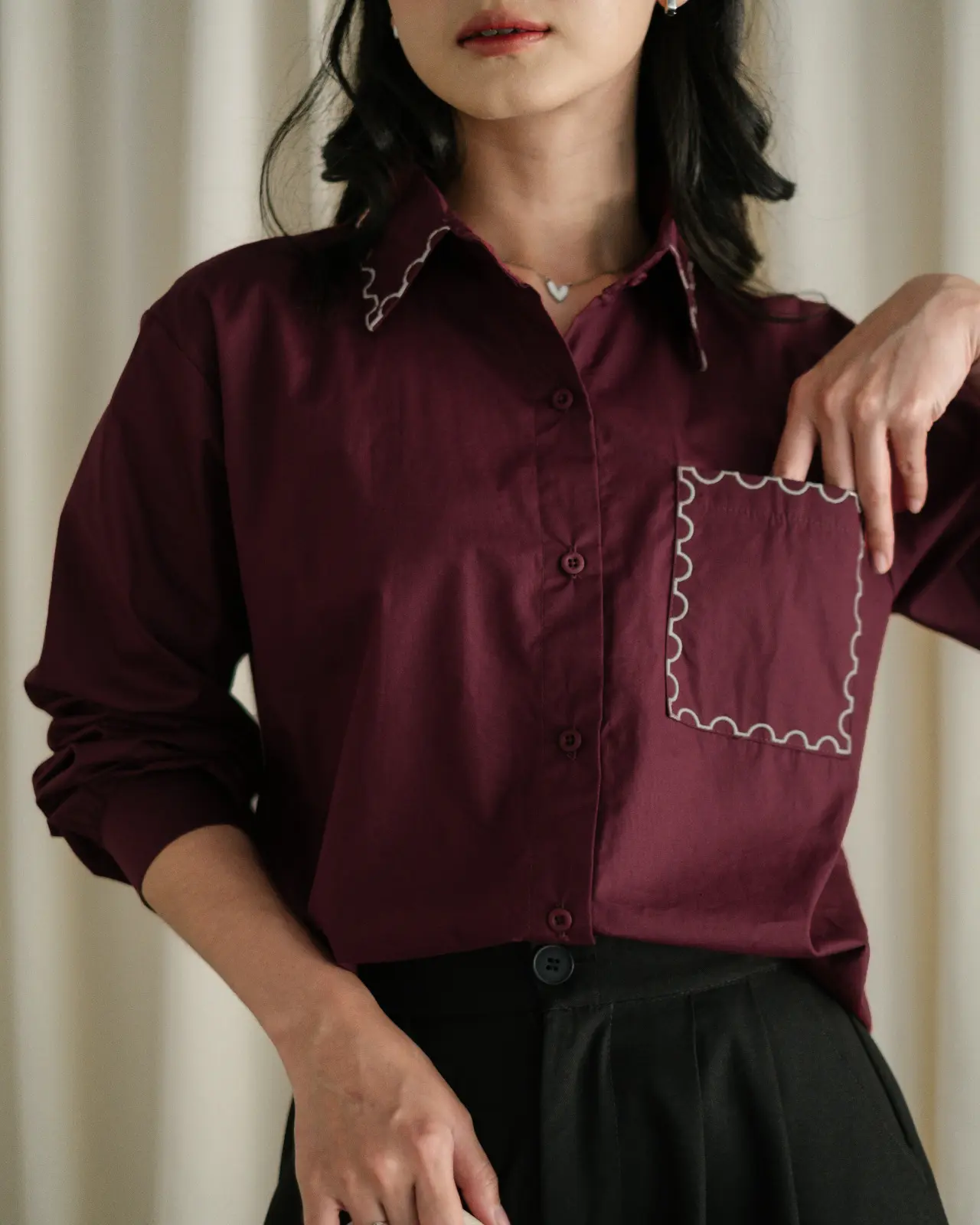 Alternative view of Marka Shirt Red Cherry