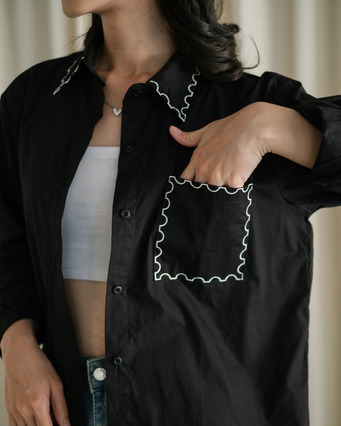 Marka Shirt Black - Image 3