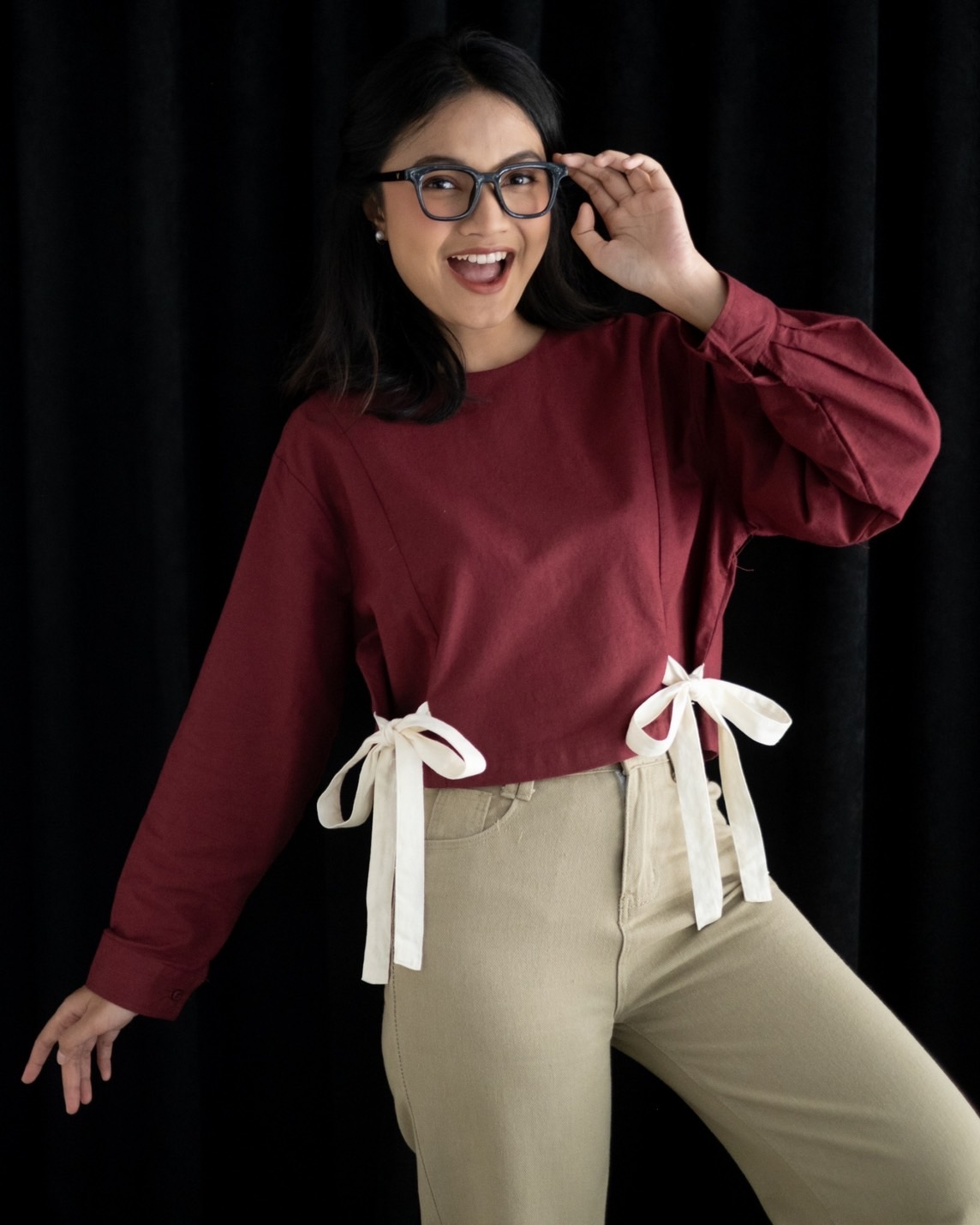 Noleta Blouse Red Cherry - Image 2