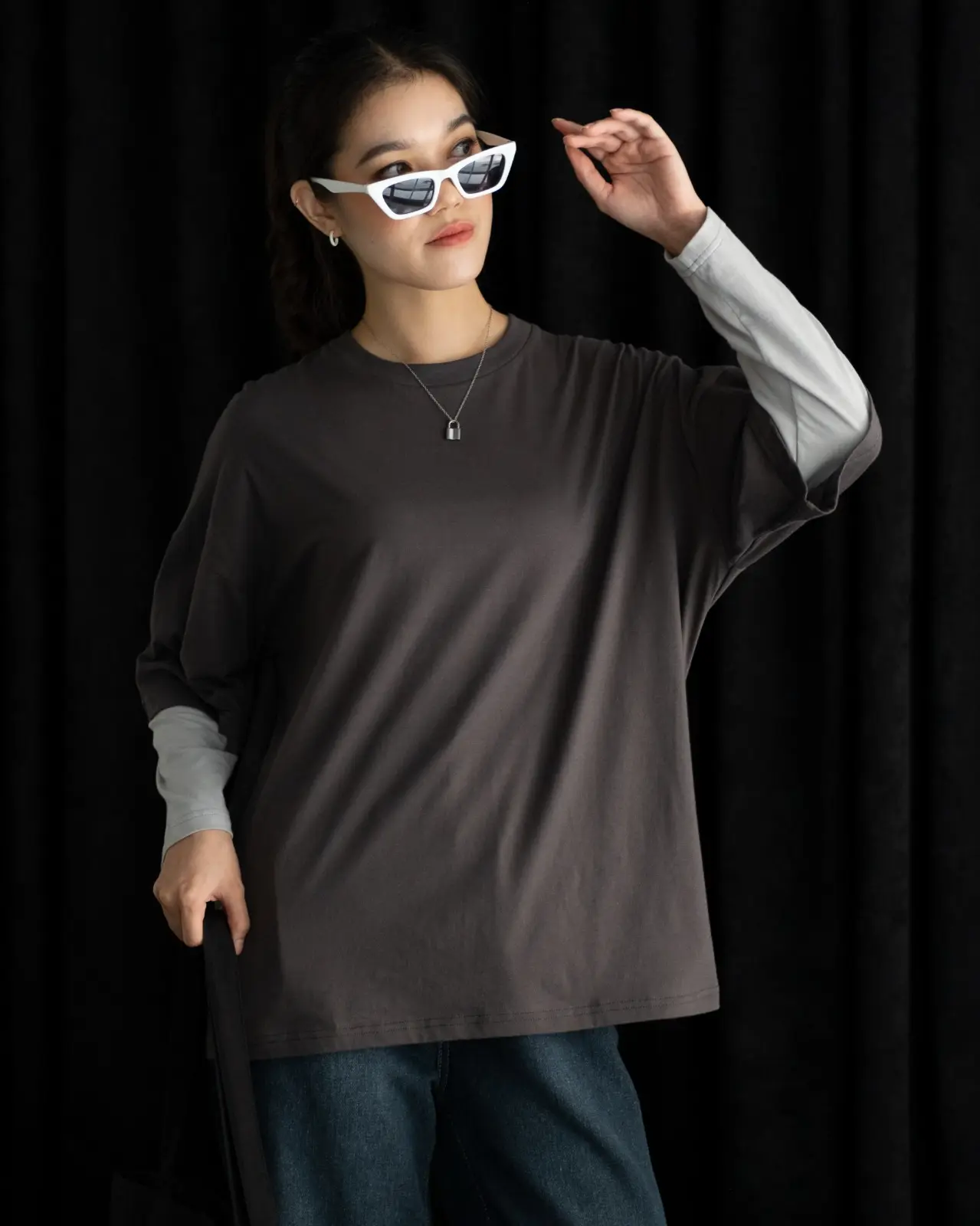 Alternative view of Nuera Longsleeve Dark Grey
