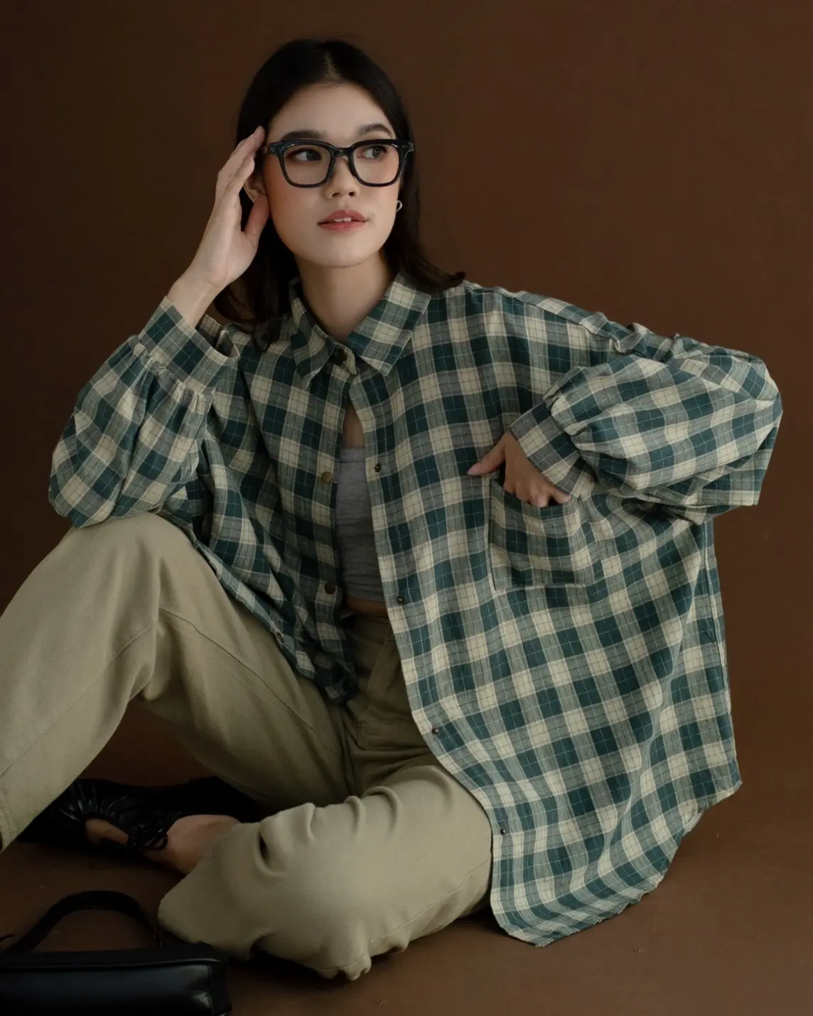 Pauline Shirt Kode 7527 Green - Image 3