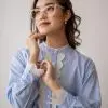 Ryumi Stripe Shirt Kode 1362 Light Blue - Image 2