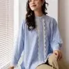 Ryumi Stripe Shirt Kode 1362 Light Blue - Image 3