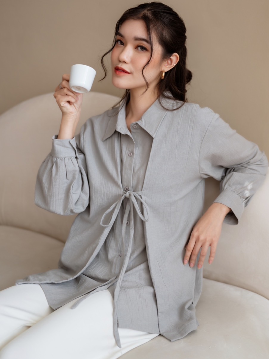 Sabella Shirt Light Grey - Image 2