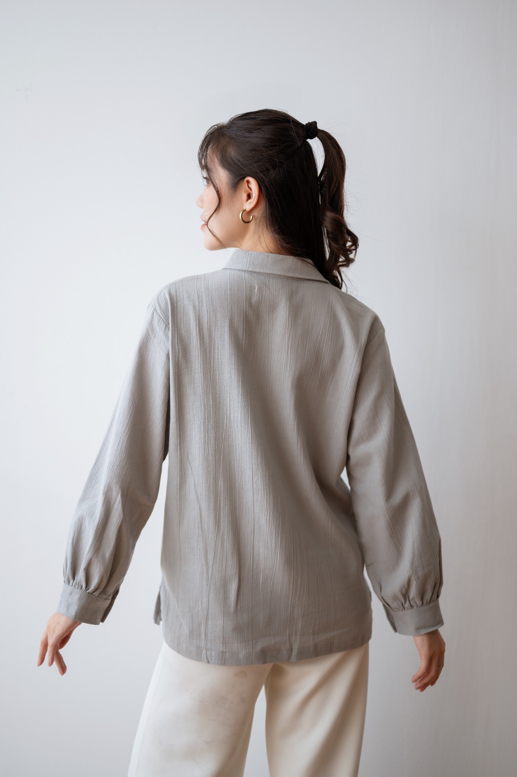 Sabella Shirt Light Grey - Image 3