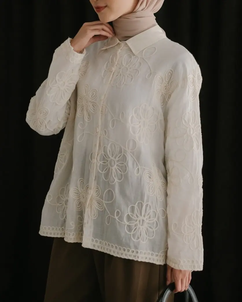 Uriana Shirt Kode 103 Ivory - Image 3
