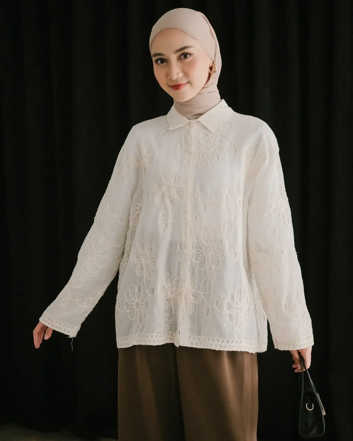 Uriana Shirt Kode 103 Ivory