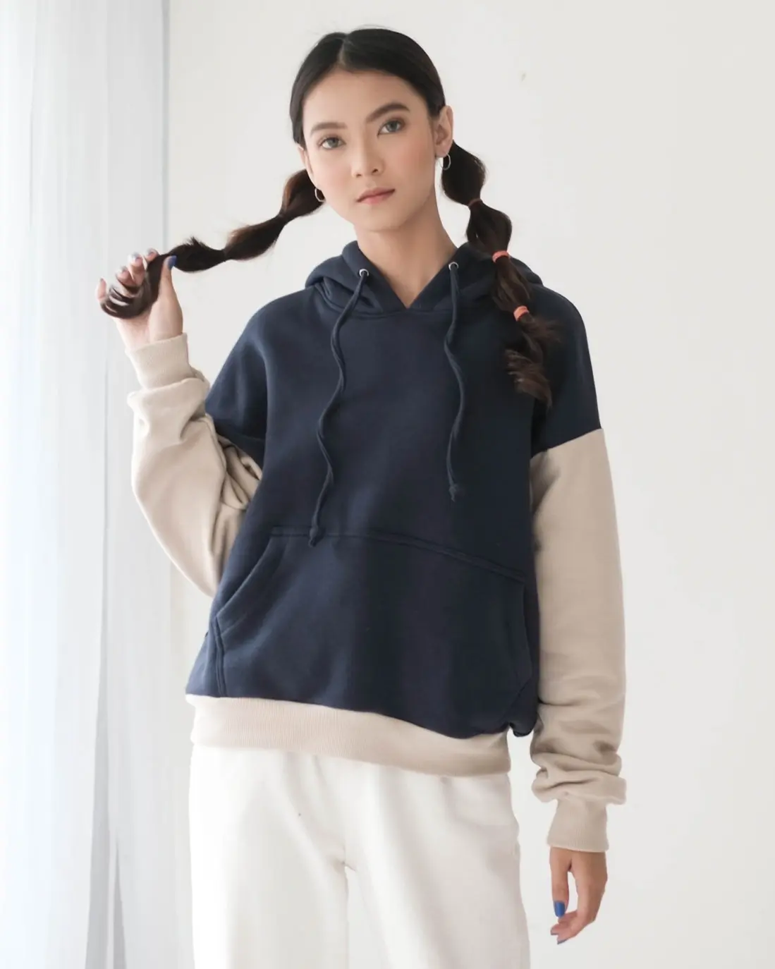 Windira Hoodie Sweater Navy
