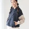 Windira Hoodie Sweater Navy - Image 2