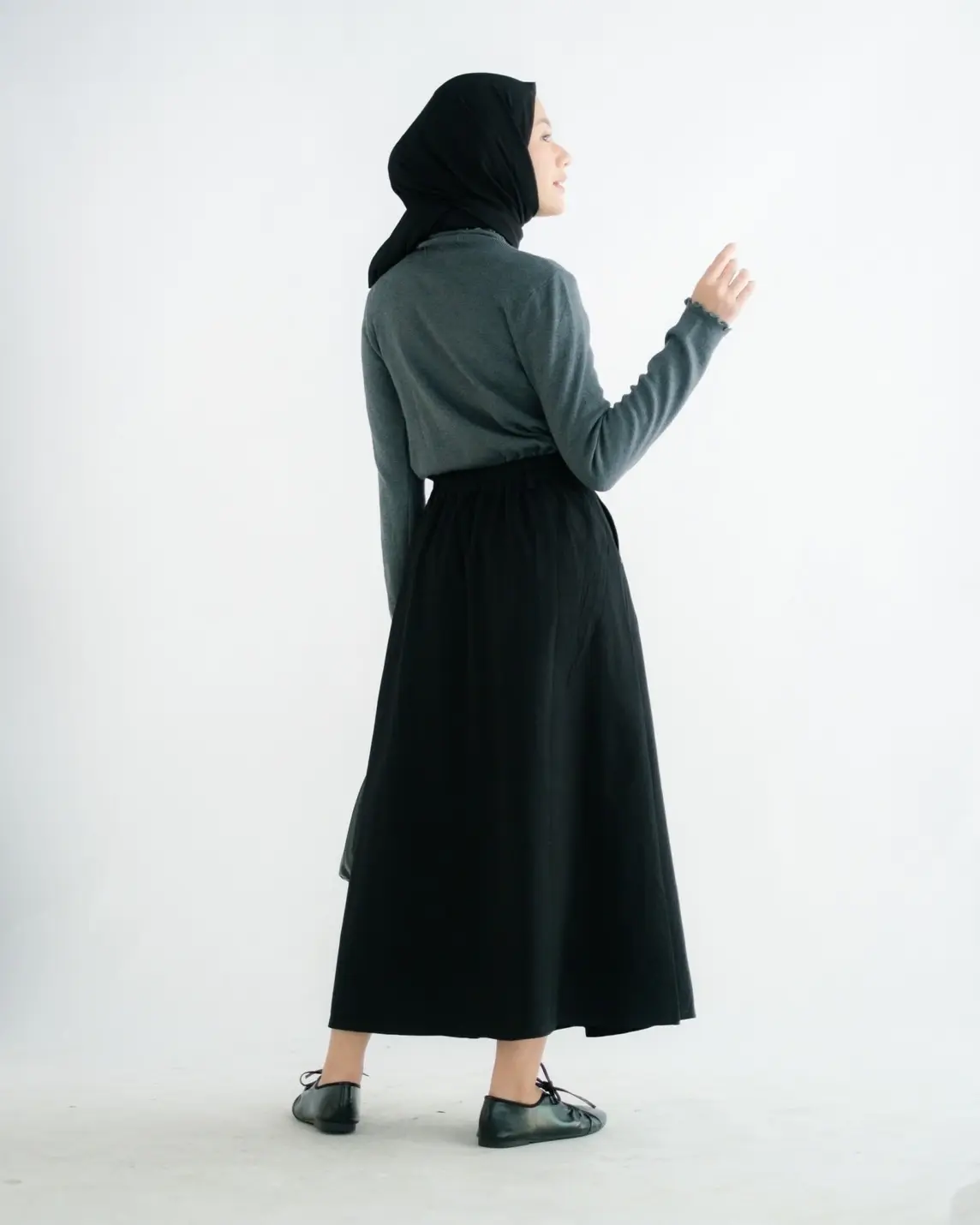Xaviana Skirt Kode 9811 Black - Image 3