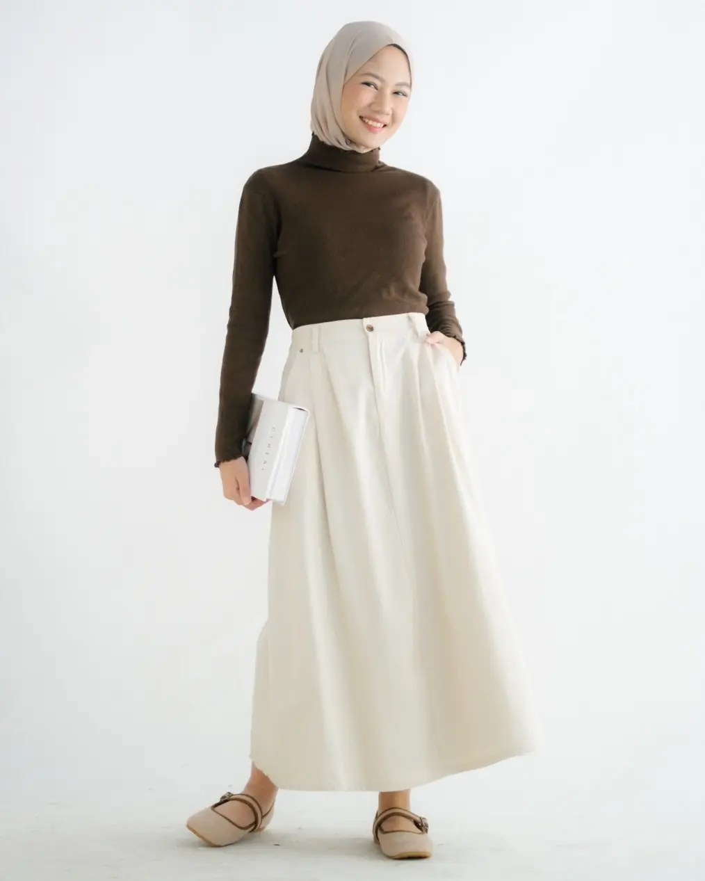 Xaviana Skirt Kode 9811 Beige