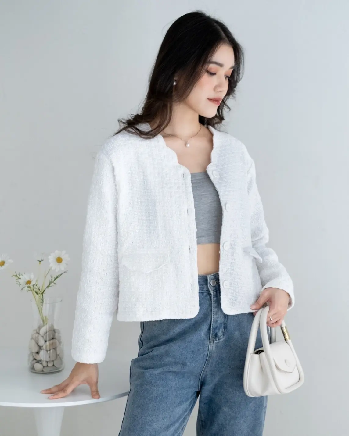 Darlyn Blazer Broken White - Image 2