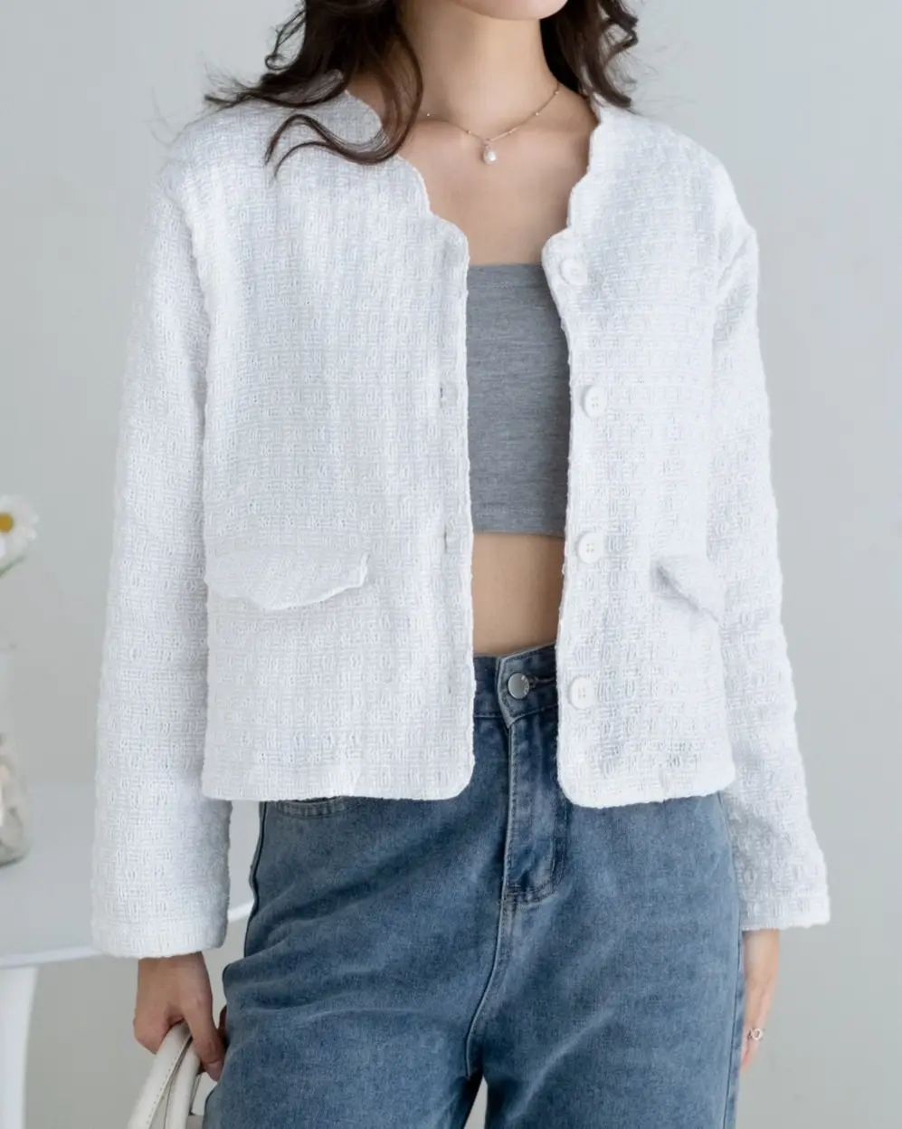 Darlyn Blazer Broken White - Image 4