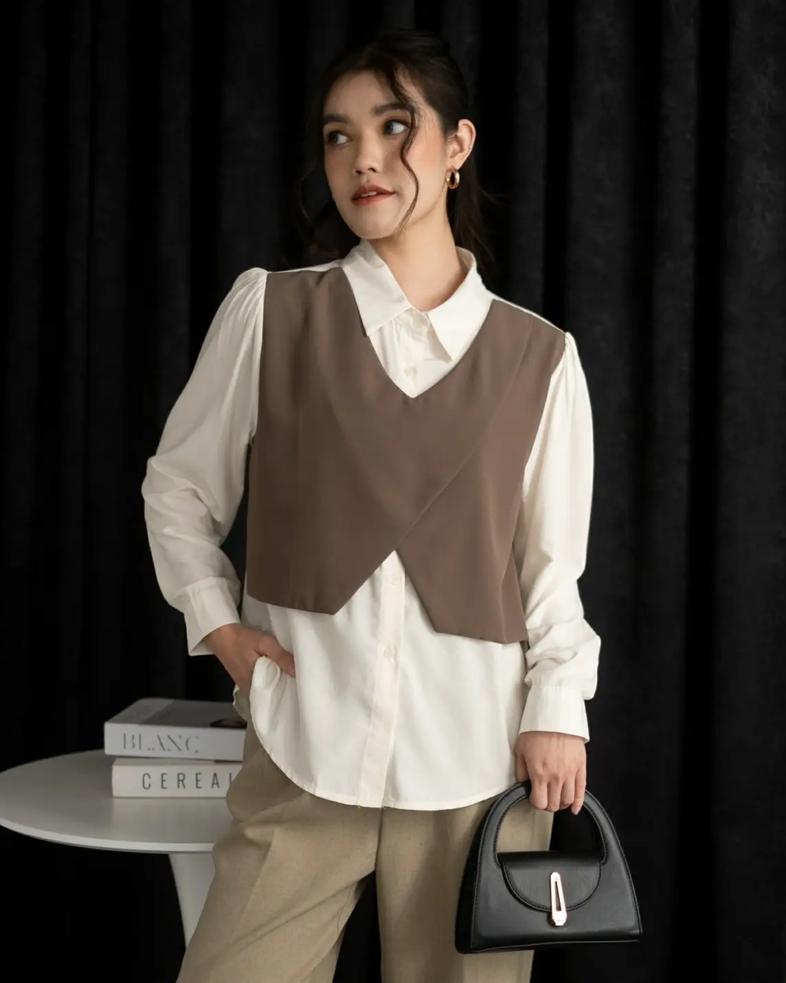 Mustika Shirt Kode 430 Brown