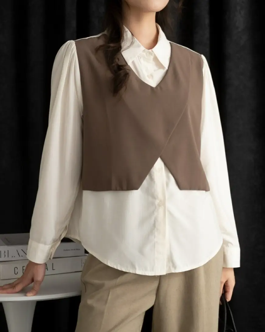Mustika Shirt Kode 430 Brown - Image 3
