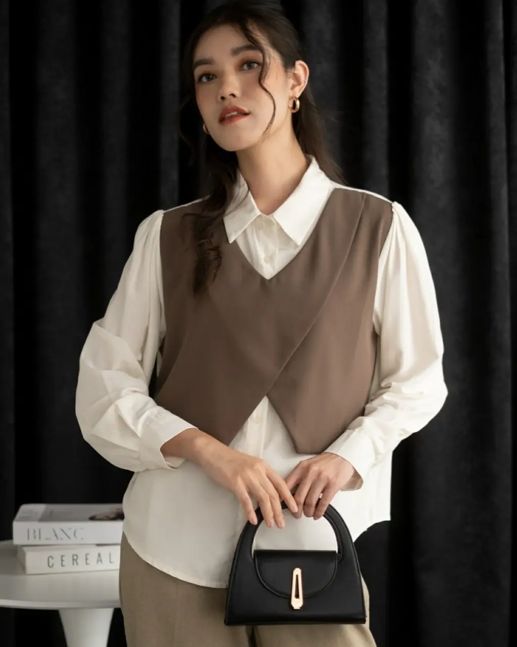 Mustika Shirt Kode 430 Brown - Image 2