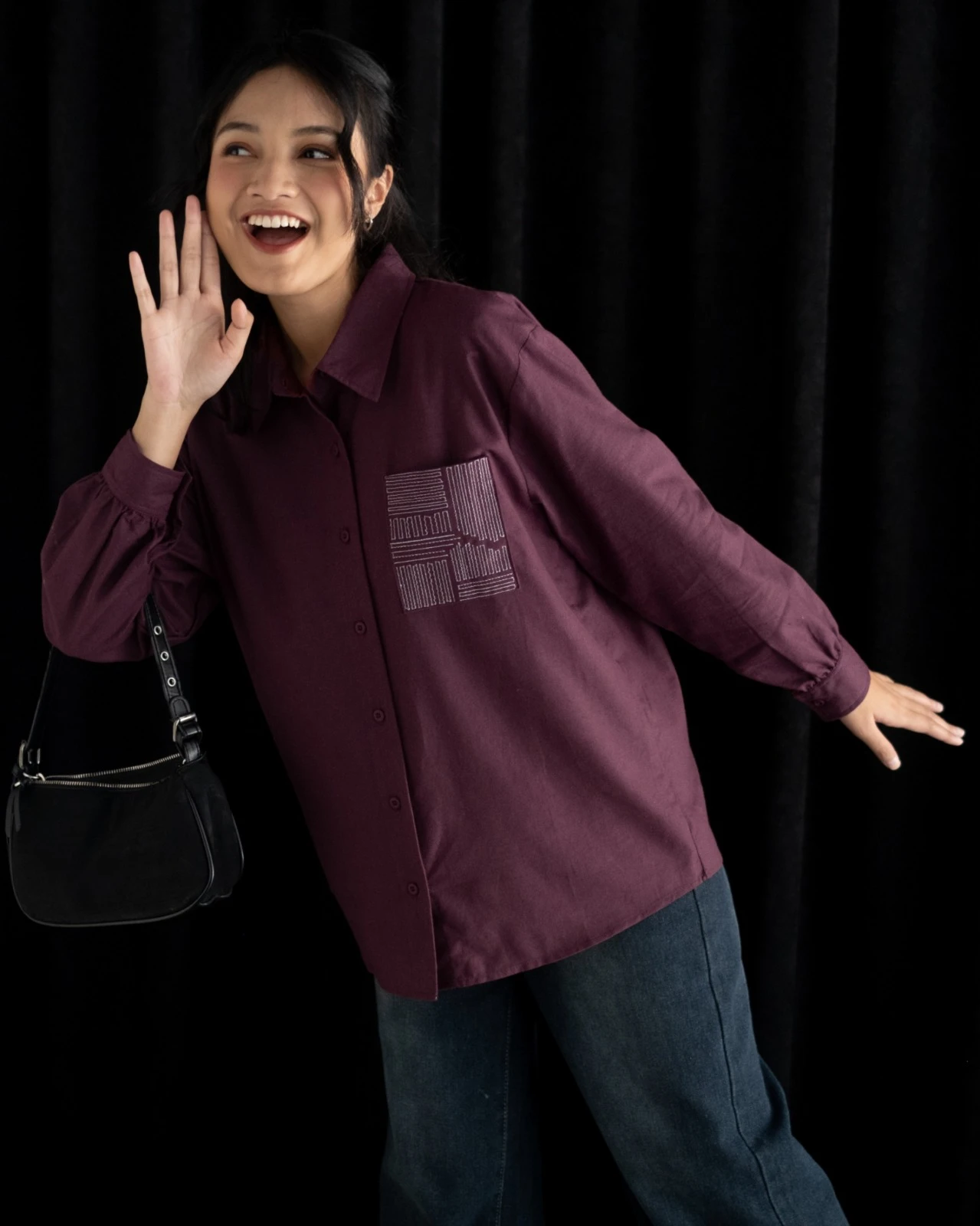 Alternative view of Shiko Shirt Red Cherry