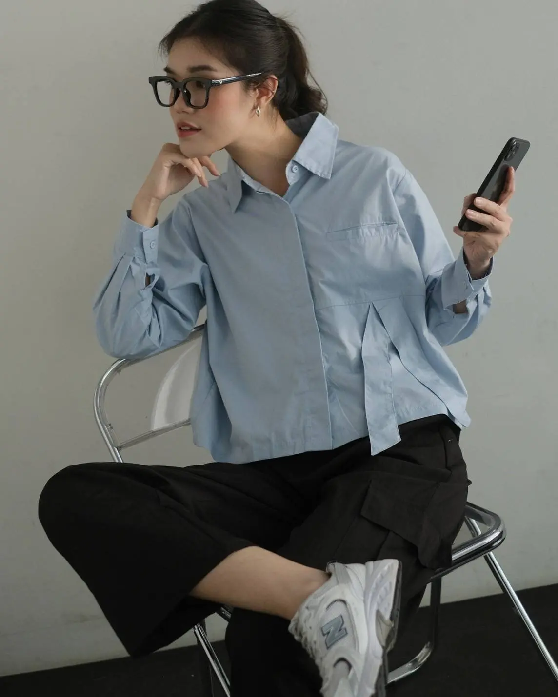 Alternative view of Amadea Shirt Blue
