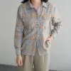 Asami Flanel Shirt Blue - Image 2