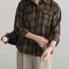 Asami Flanel Shirt Brown