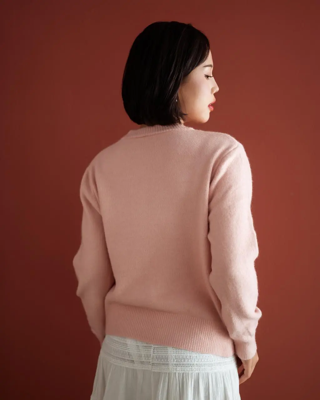 Fadzila Cardigan Kode 129 Pink - Image 4
