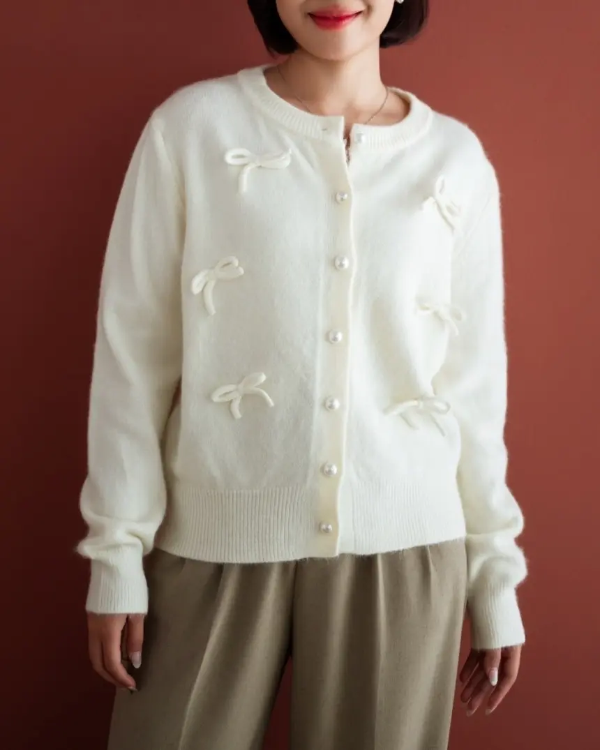 Fadzila Cardigan Kode 129 Ivory - Image 3