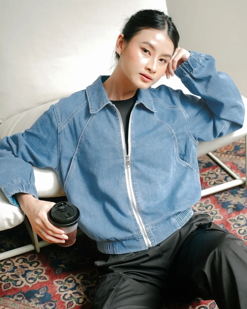 Fayre Denim Jacket Kode 481/0280 Medium Blue - Image 3