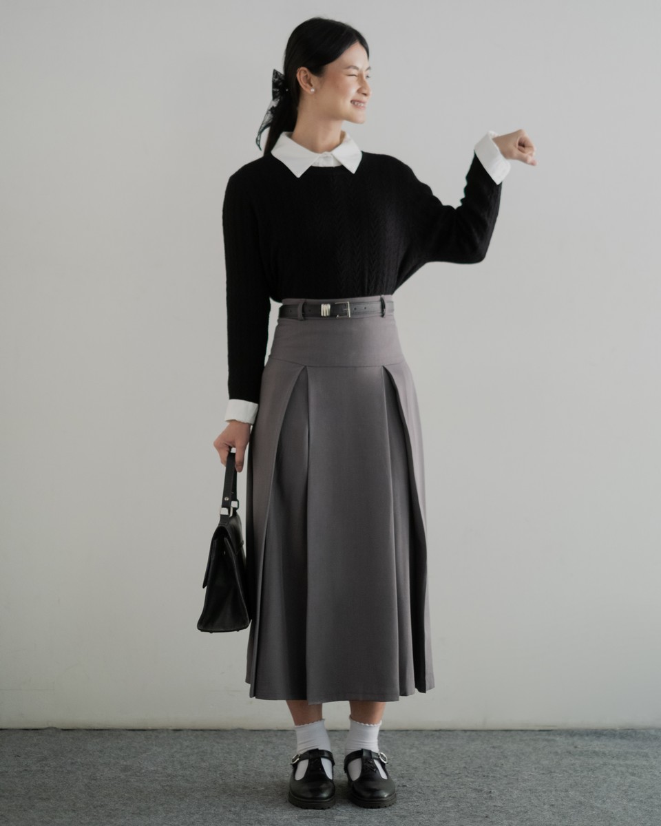 Fusena Skirt Kode 472 Dark Grey - Image 2