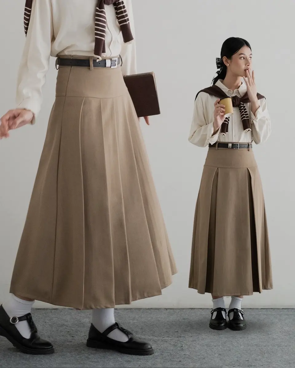 Fusena Skirt Kode 472 Khaki
