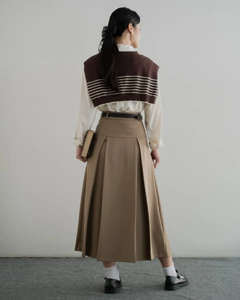 Fusena Skirt Kode 472 Khaki - Image 4