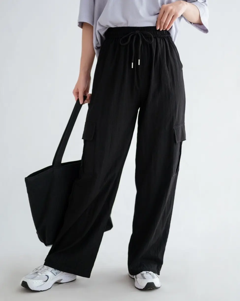 Glinda Cargo Pants Kode 74 Black